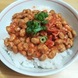 腸活レシピ☆納豆キムチご飯
